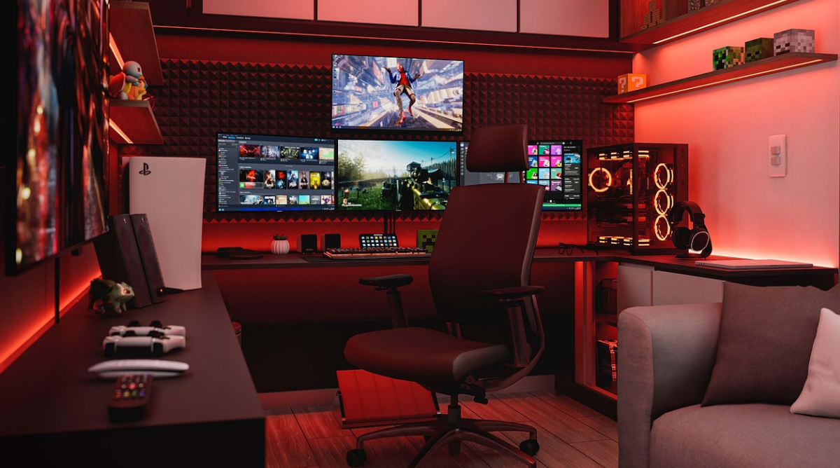 Gaming gadgets of 2026 including VR headset, gaming console, controllers, and accessories for immersive gaming experiences